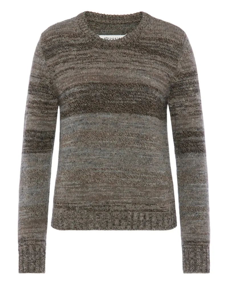 Maison Margiela striped crew-neck sweater - Braun Braun