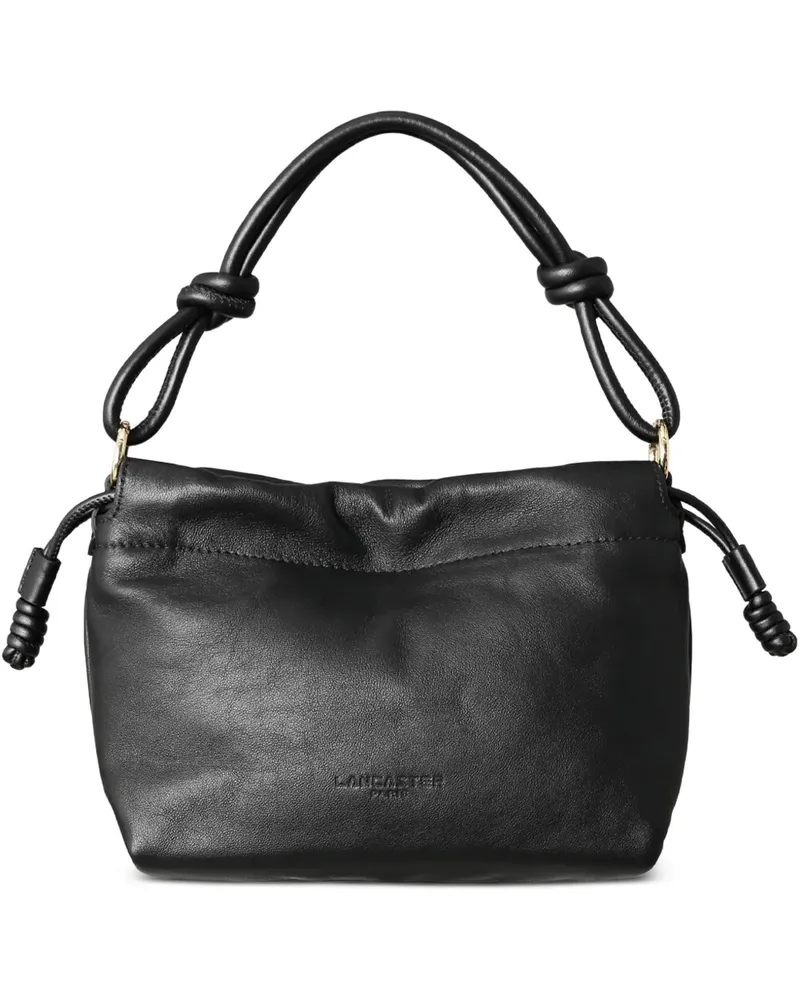Lancaster knotted-handle drawstring shoulder bag - Schwarz Schwarz