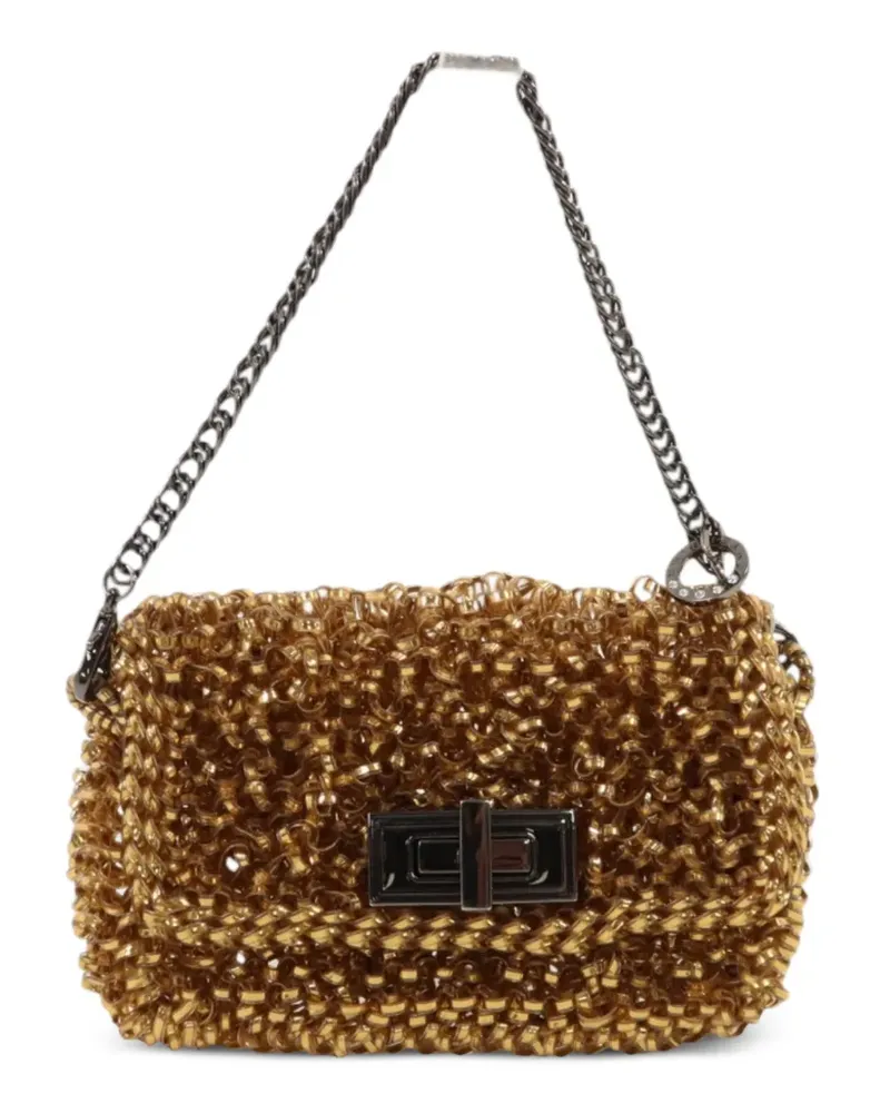 ANTEPRIMA Lucchetto Miniatura Schultertasche - Gold Gold
