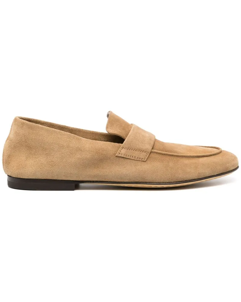 Officine Creative Italia Wildleder-Loafer mit mandelförmiger Kappe - Nude Nude