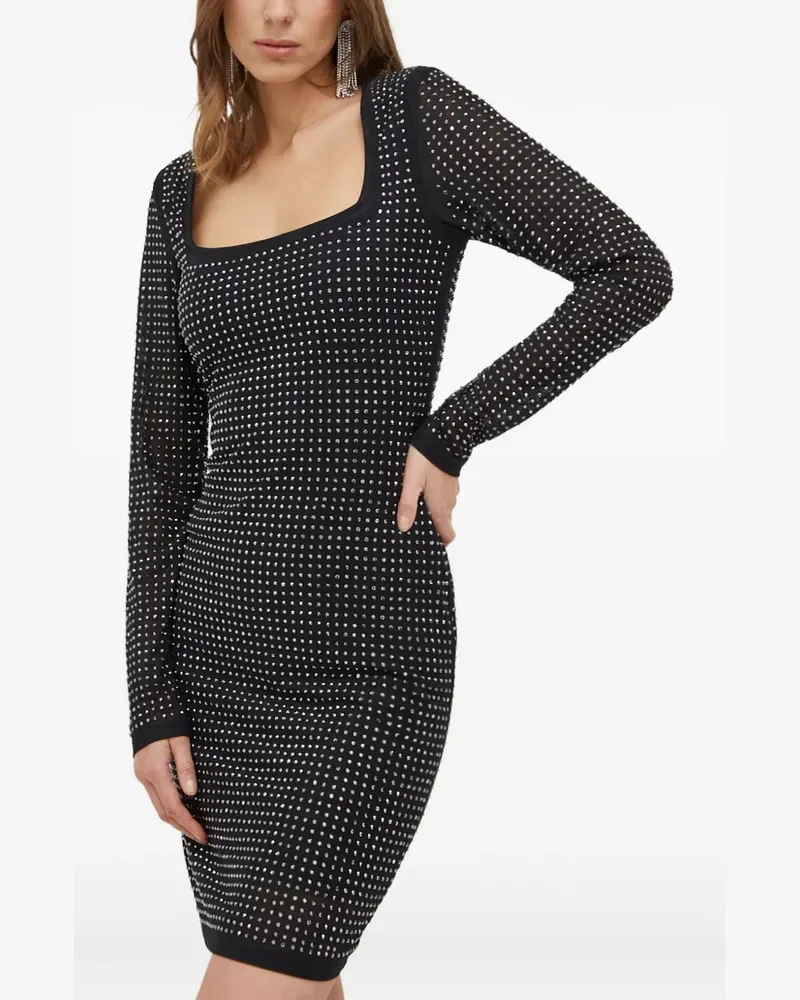 Guess studded square neck dress - Schwarz Schwarz