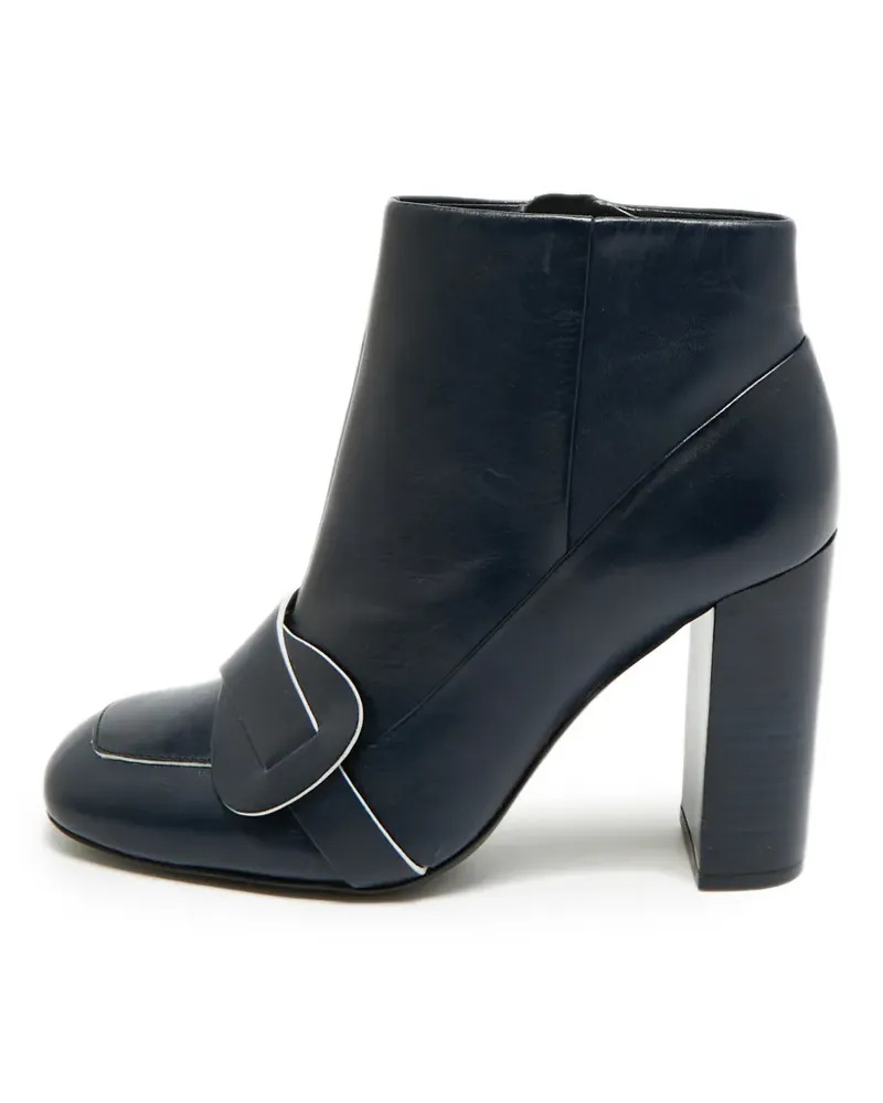 Tory Burch Bond leather ankle boots - Blau Blau