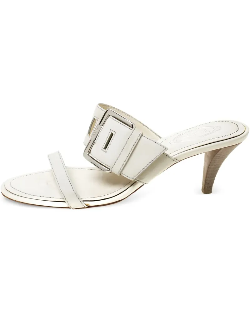 TOD'S 2023 Sandalen mit Schnalle 60mm - Weiß Weiß