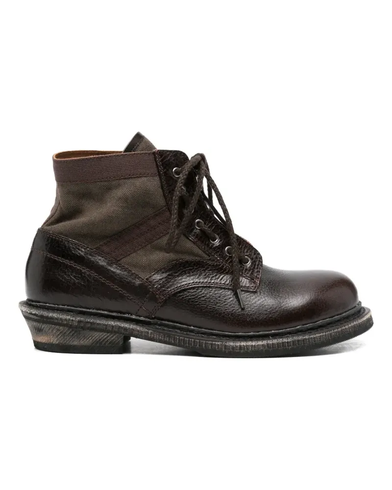 Our Legacy Bushline panelled lace-up boots - Braun Braun