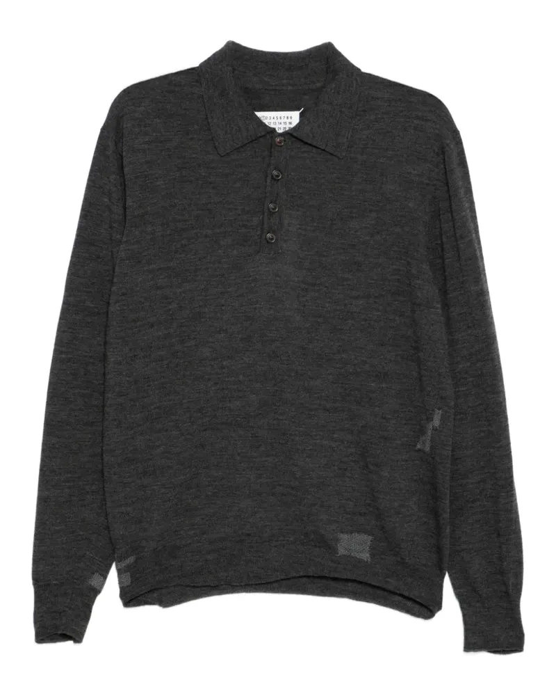 Maison Margiela patchwork polo shirt - Grau Grau