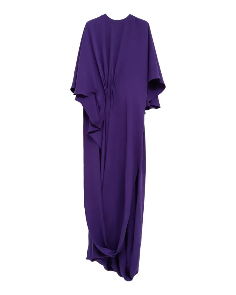 Balenciaga short sleeves draped dress in purple - Violett Violett