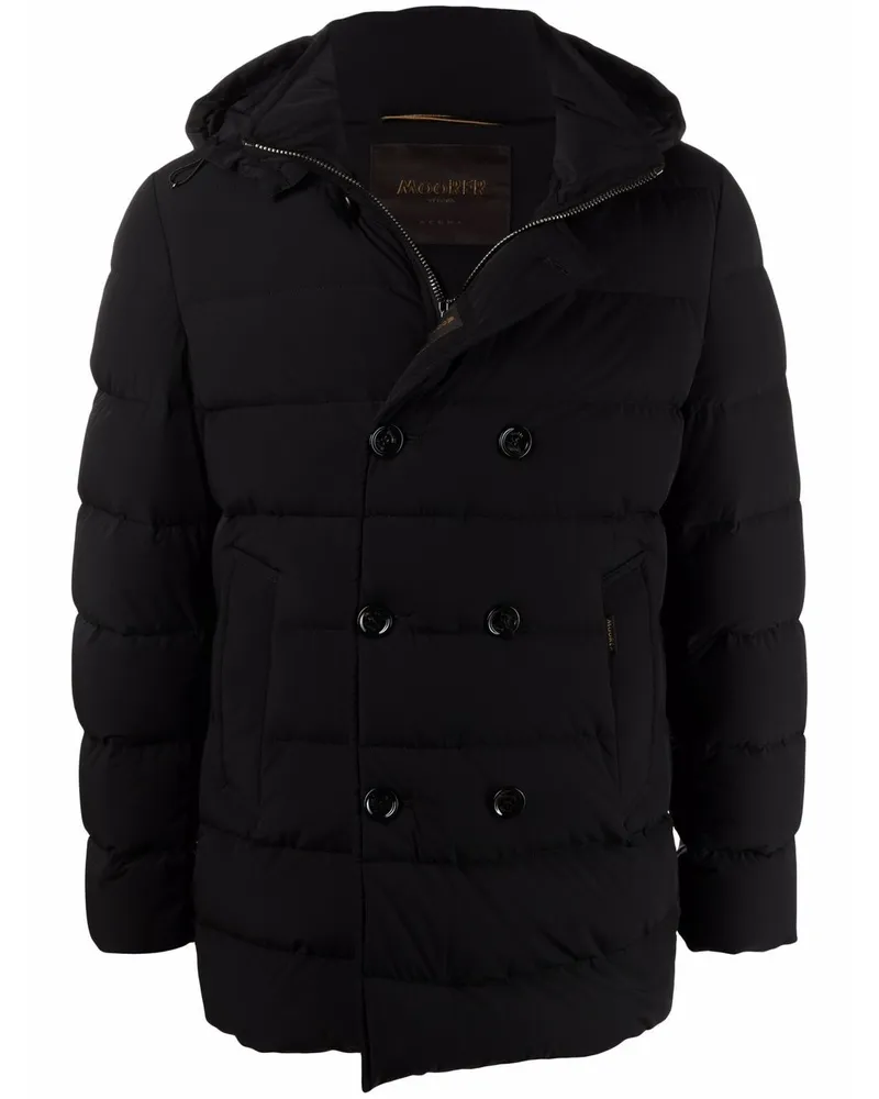 MOORER Florio Mantel - Schwarz Schwarz