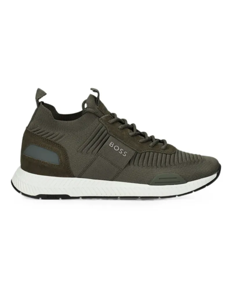 HUGO BOSS Sneakers mit Logo-Print - Grün Grün