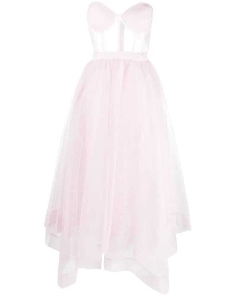 Alexander McQueen Schulterfreies Kleid - Rosa Rosa