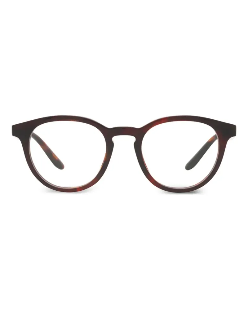 Giorgio Armani Runde Brille in Schildpattoptik - Braun Braun