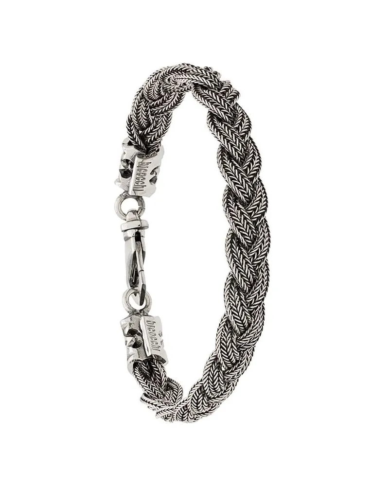 Emanuele Bicocchi Geflochtenes Ice Armband - Metallic Metallic