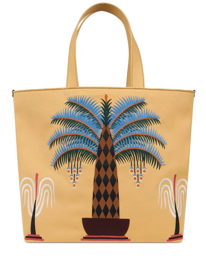 Etro x Agostino Iacurci Tote Bag aus Canvas - Gelb Gelb