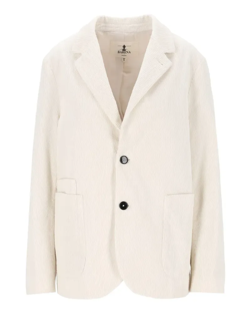 BARENA Giacca Sabi corduroy notch-lapels jacket - Nude Nude