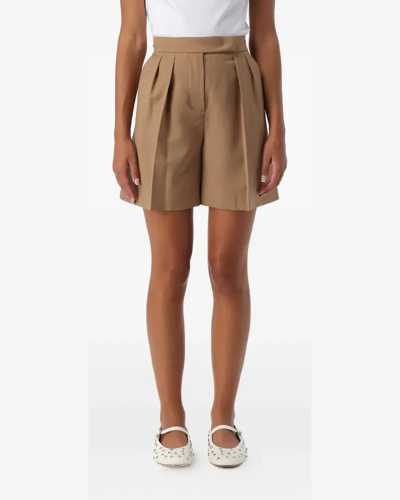Max Mara pleated high-waisted shorts - Braun Braun