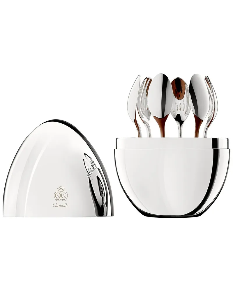 Christofle Mood Coffee Espressolöffel (6er-Set) - Silber Silber