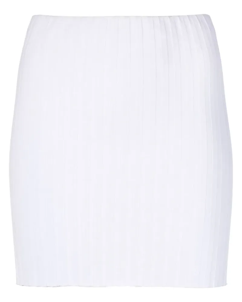 Cotton Citizen Minirock aus geripptem Strick - Weiß Weiß