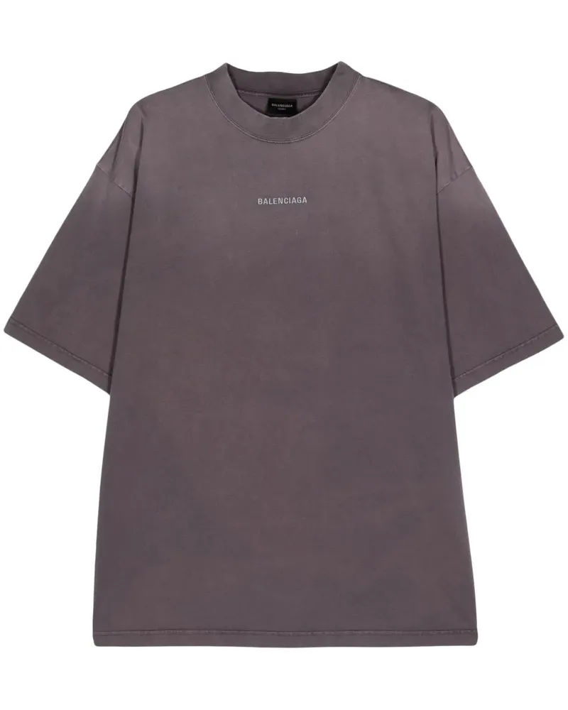 Balenciaga Back T-Shirt - Grau Grau