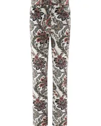 Etro Straight-Leg-Jeans mit Paisley-Print Weiß