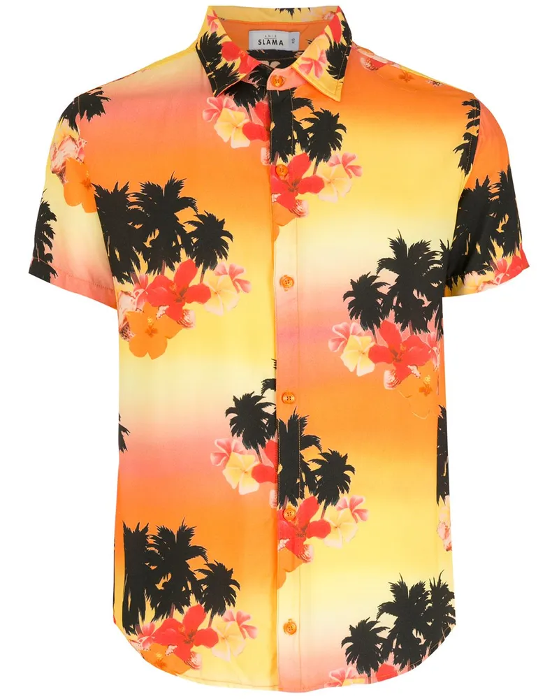 Amir Slama Ilha de Hibiscus Hemd - Mehrfarbig Mehrfarbig