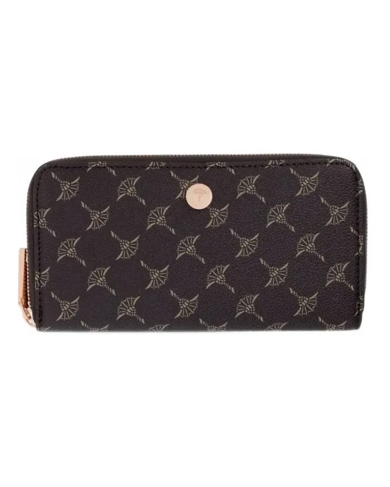JOOP! Cortina monogram-print zip-around wallet - Braun Braun