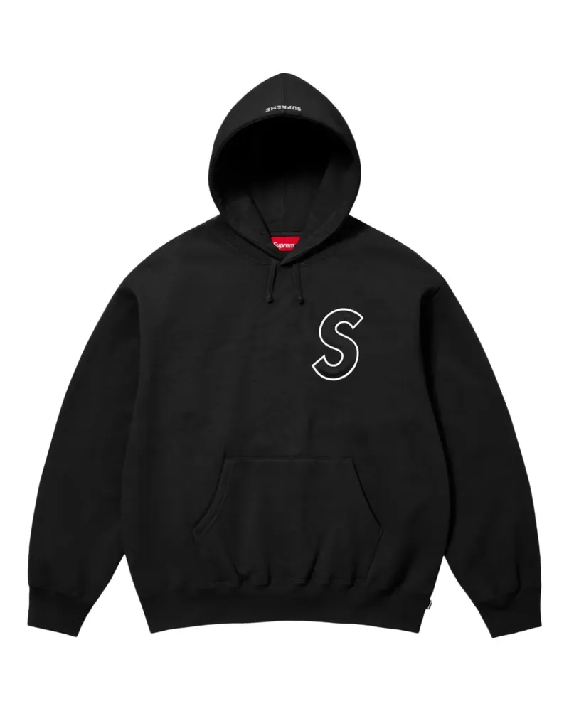 Supreme Being S-Logo "SS 25 - Black" Hoodie - Schwarz Schwarz