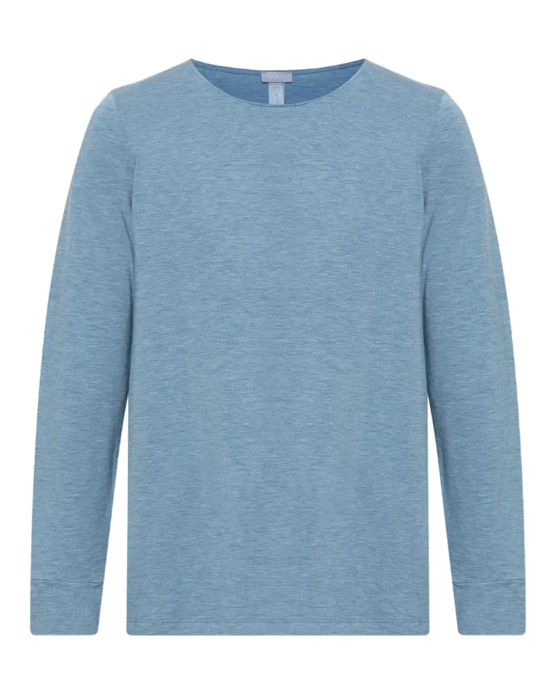 Hanro Natural Elegance Pyjama-Oberteil - Blau Blau