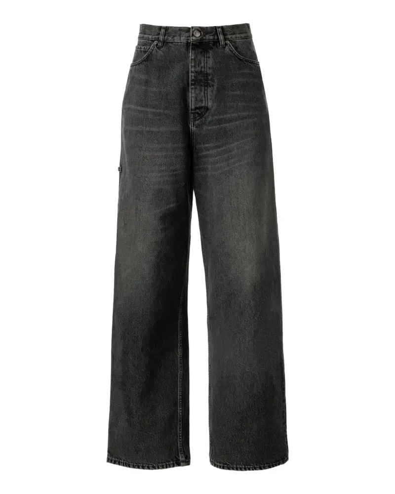 ALMAZ Off Duty faded wide-leg jeans - Grau Grau