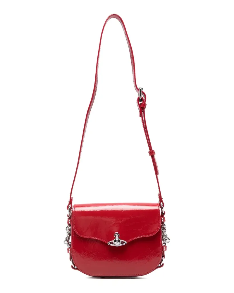Vivienne Westwood Hunter Umhängetasche mit Orb-Schild - Rot Rot