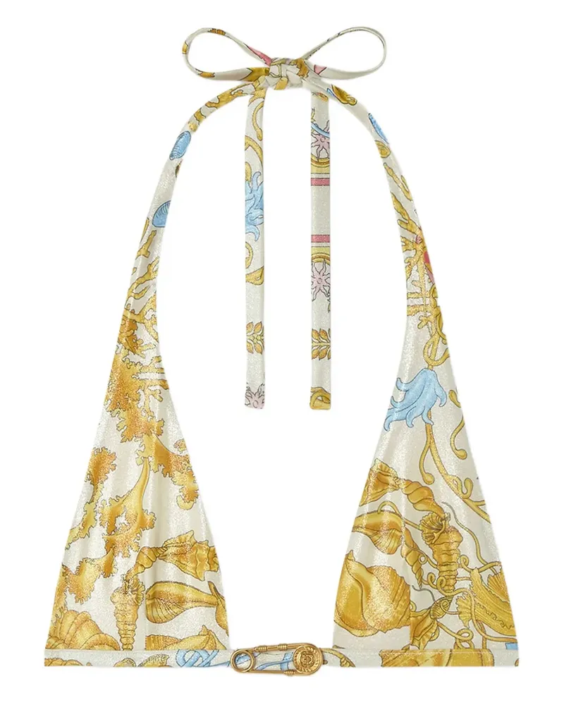 Versace Underwater Barocco Bikinioberteil - Gold Gold