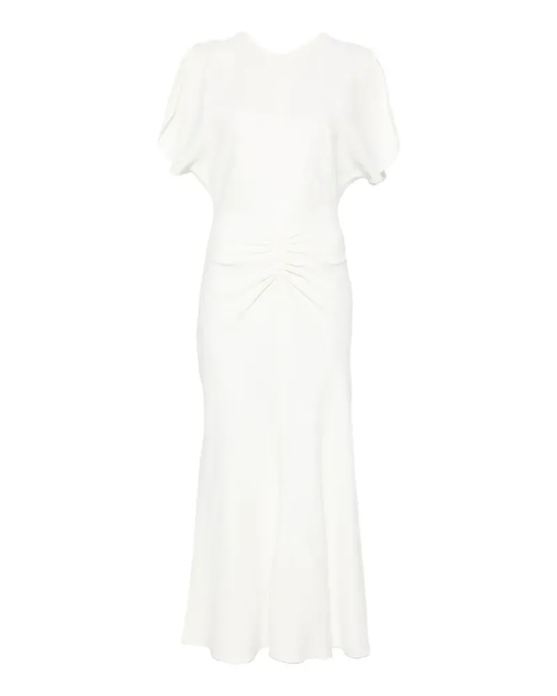 Victoria Beckham Gerafftes Kleid - Weiß Weiß