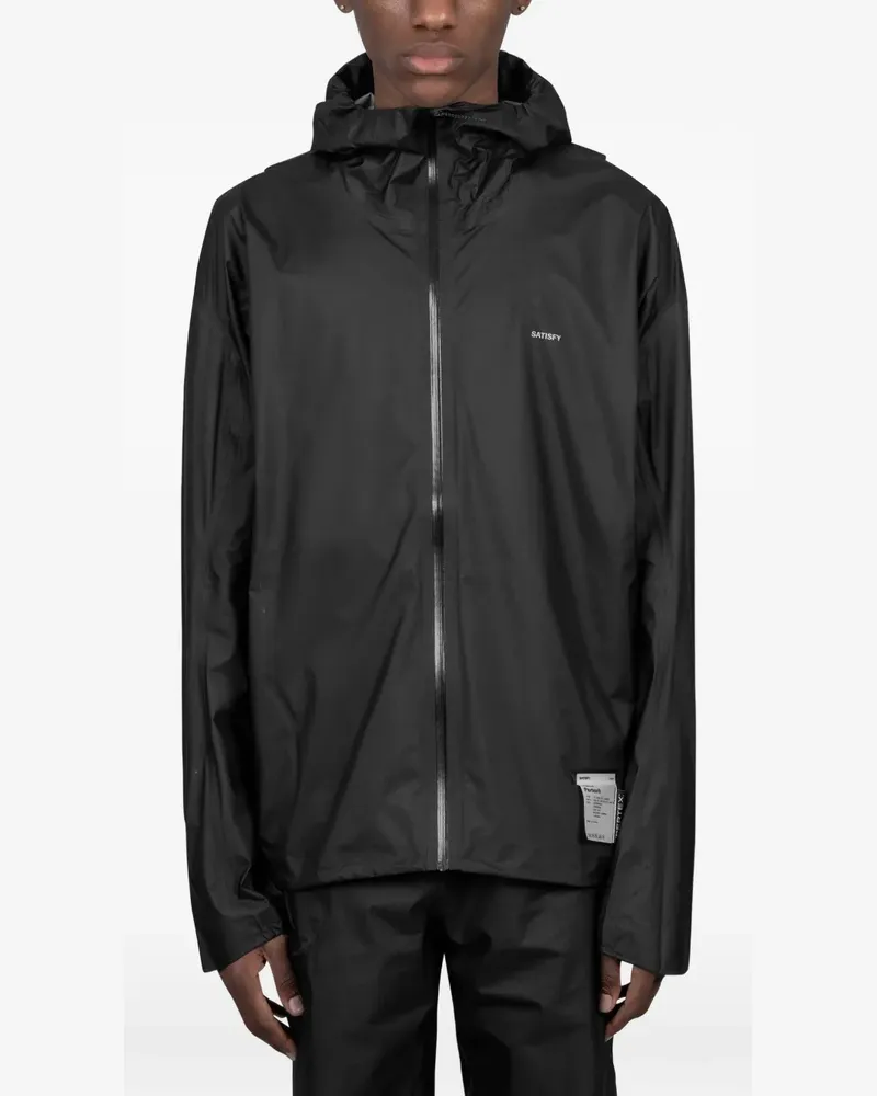 Satisfy hooded zip jacket - Schwarz Schwarz