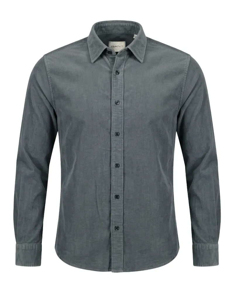 Gant long-sleeve corduroy shirt - Grau Grau