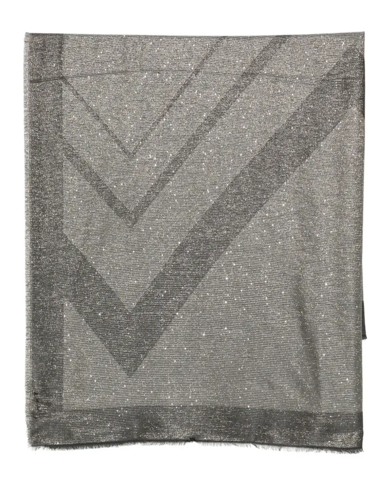 Missoni Schal mit Zickzackmuster und Pailletten - Schwarz Schwarz