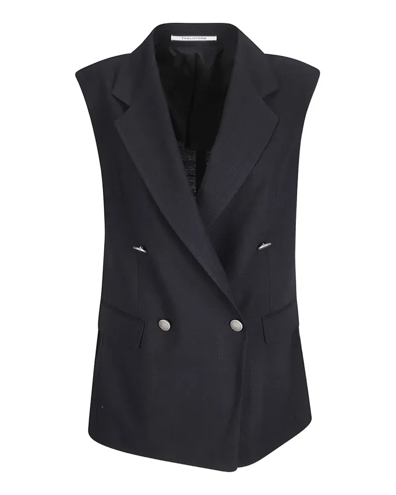 Tagliatore Bernice double-breasted waistcoat - Schwarz Schwarz