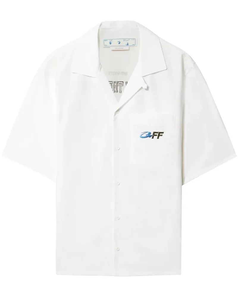 OFF-WHITE Hemd mit Exact Opp-Print - Weiß Weiß