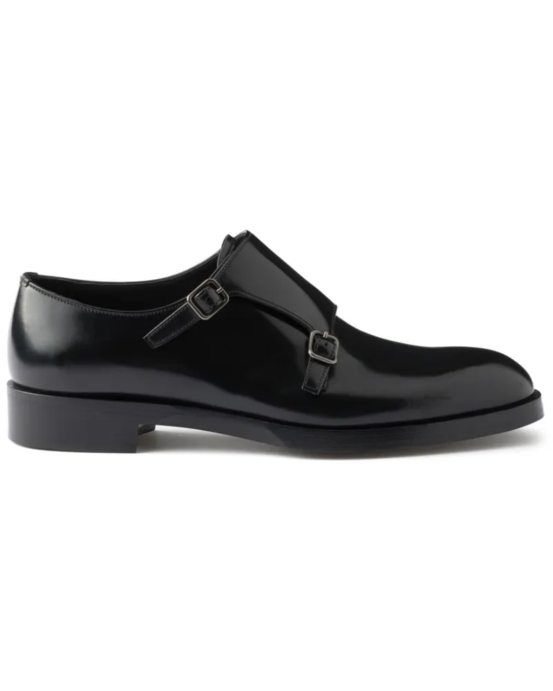 Prada Loafer mit doppelter Schnalle - Schwarz Schwarz