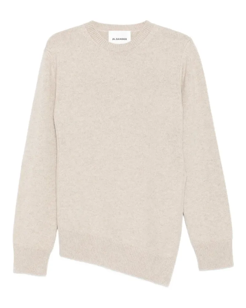Jil Sander Asymmetrischer Pullover - Nude Nude