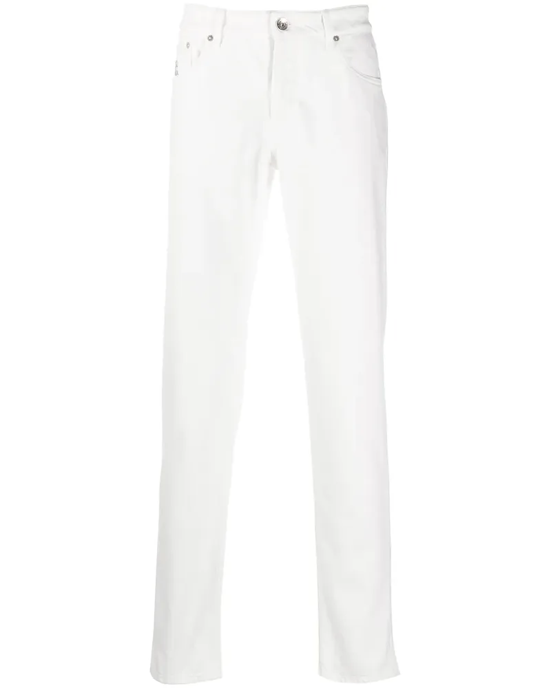 Brunello Cucinelli Jeans mit lockerem Schnitt - Weiß Weiß