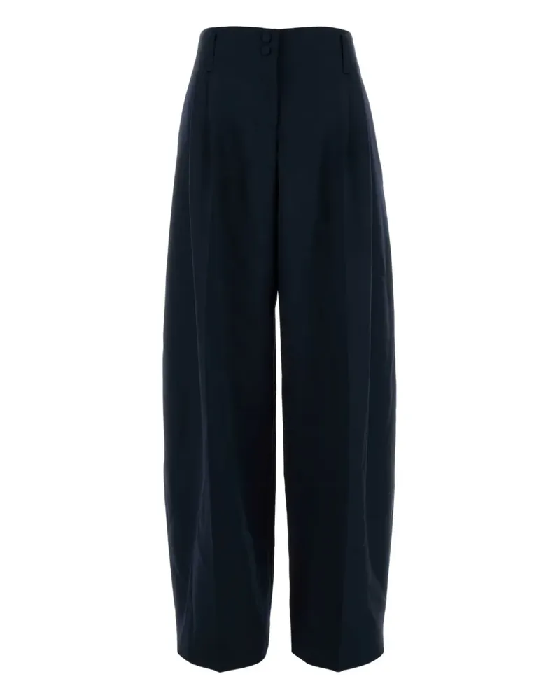 Alexander McQueen Hose mit Bundfalten - Blau Blau