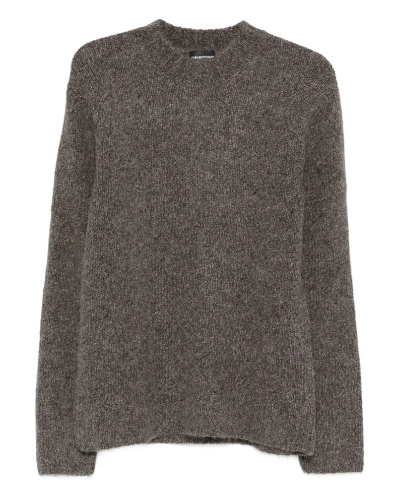 Emporio Armani Pullover mit rundem Ausschnitt - Braun Braun