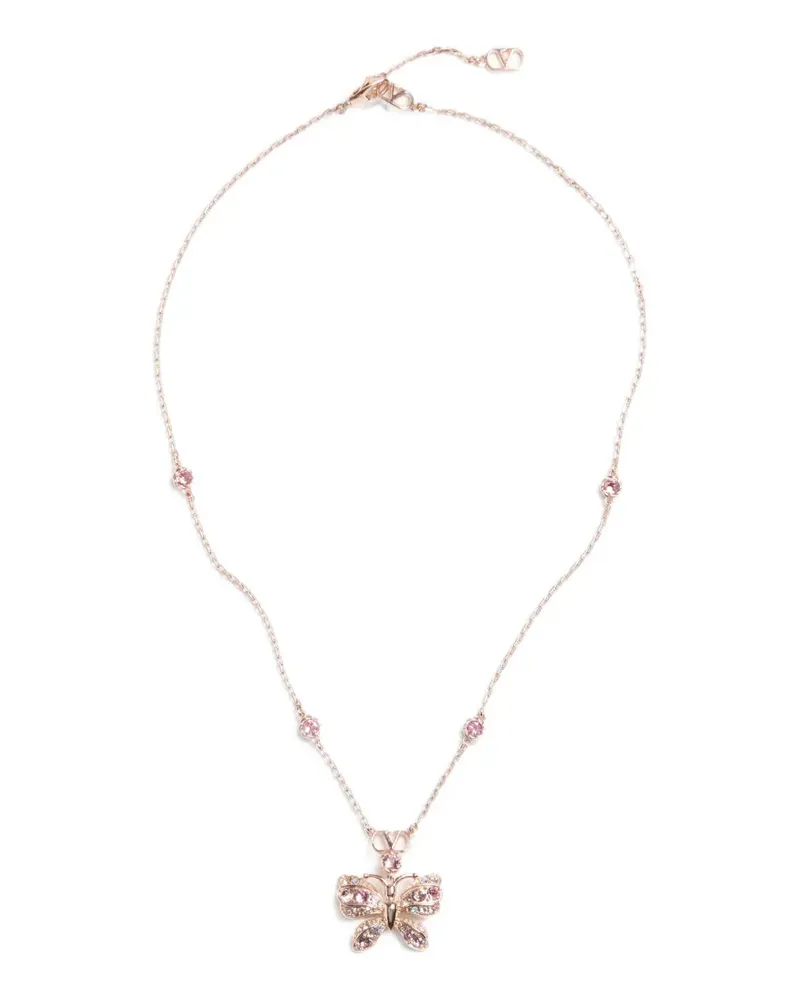 Valentino Garavani Flutterby Halskette mit Swarovski-Kristallen - Gold Gold