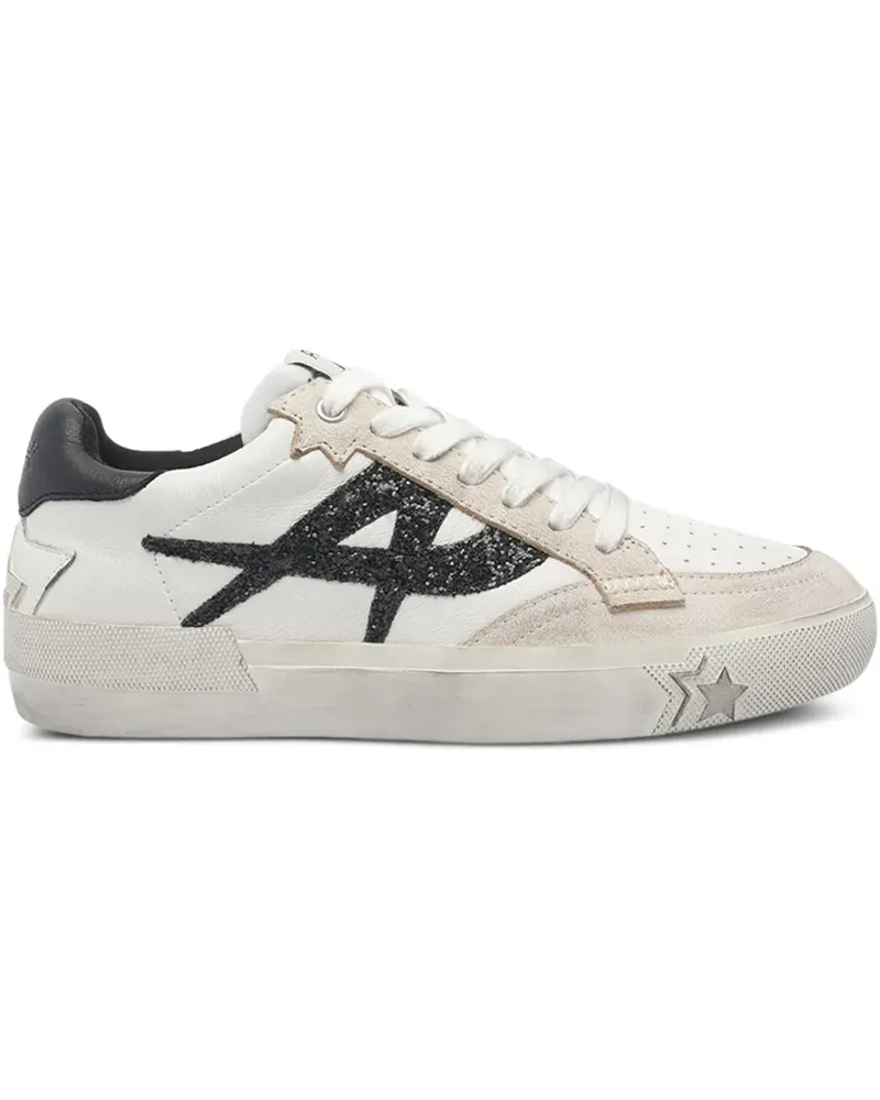 ash Moonlight Sneakers mit Glitter-Logo - Weiß Weiß