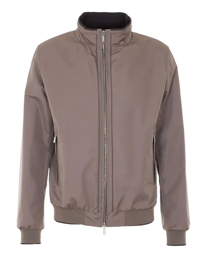 MOORER high neck zip jacket - Braun Braun