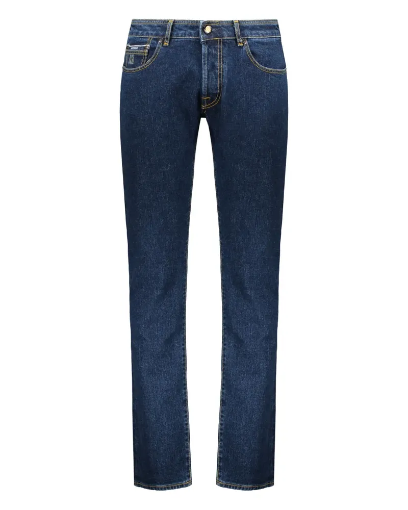 MOORER Five-Pocket-Jeans - Blau Blau