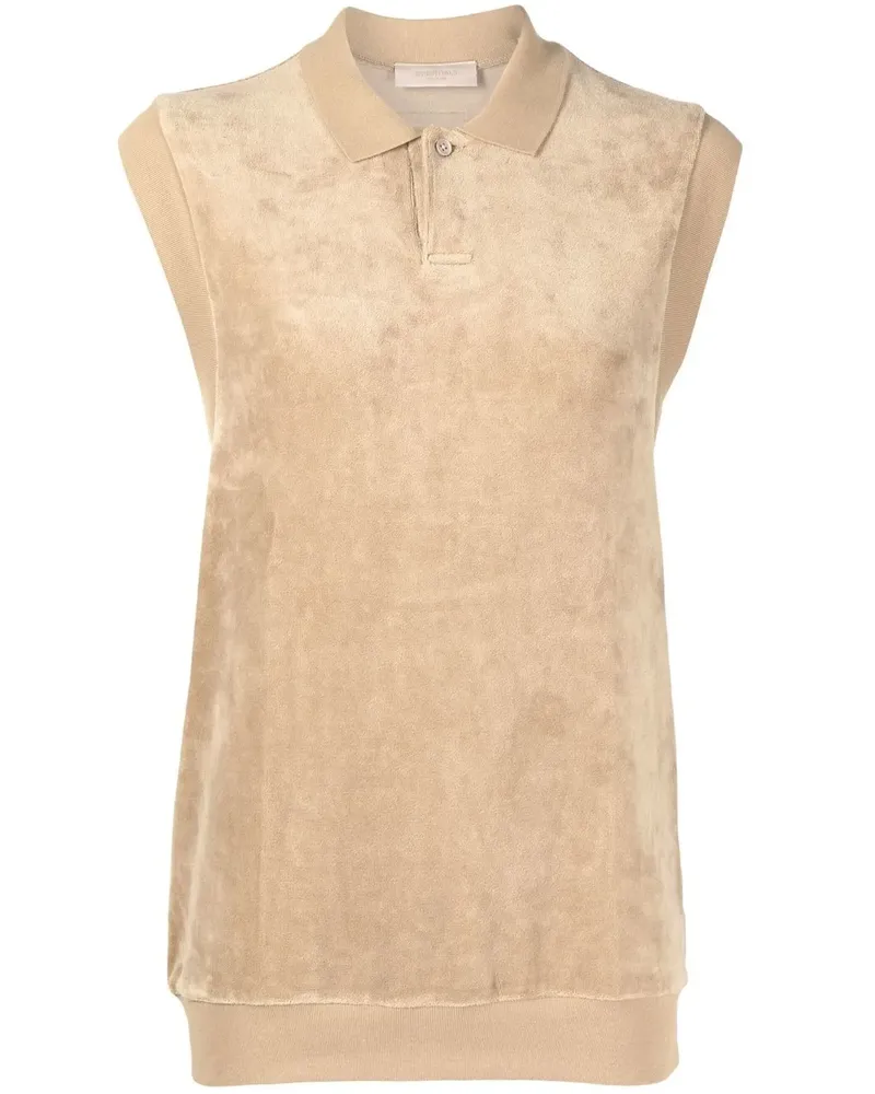 Fear of God Ärmelloses Poloshirt - Braun Braun
