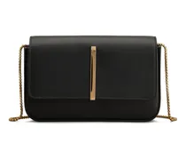 Mini-Tasche mit Logo-Schild - Schwarz