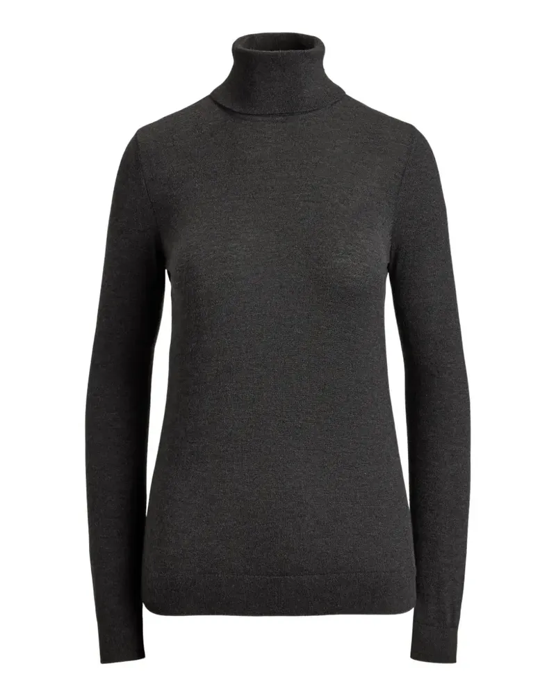 Ralph Lauren Rollkragenpullover mit Logo-Schild - Grau Grau