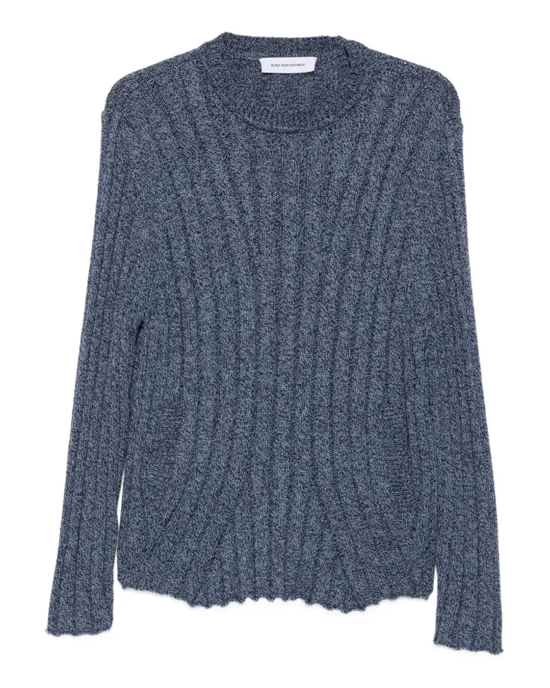 KIKO KOSTADINOV Gerippter Kada Pullover - Blau Blau