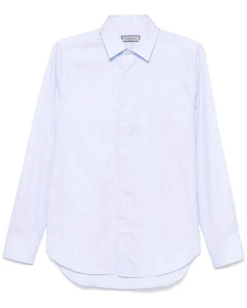Canali Klassisches Hemd - Blau Blau