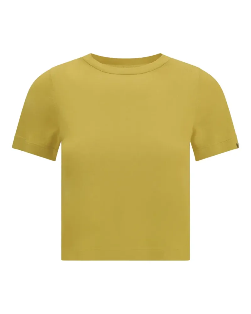 extreme cashmere N°267 Tina crew-neck short-sleeve T-shirt - Gelb Gelb